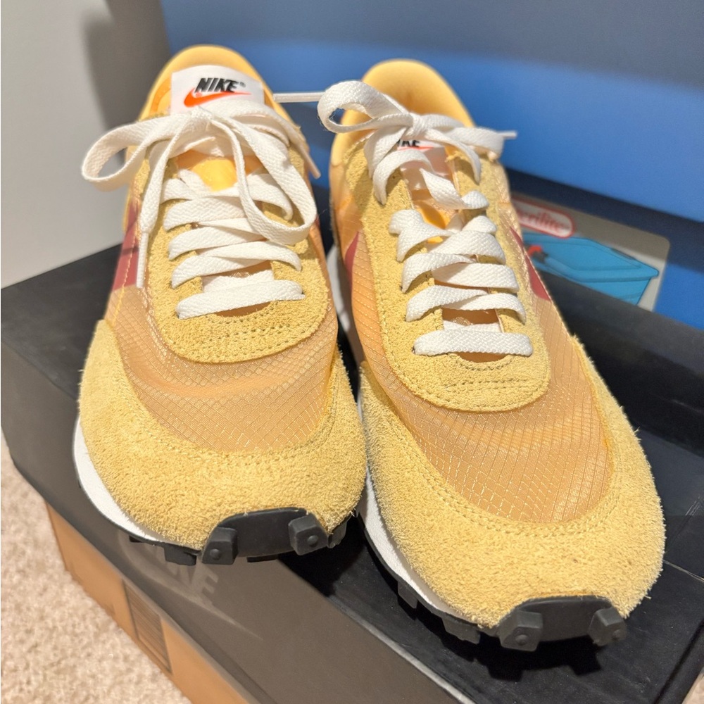 Nike Vibrant Yellow and White Sneakers